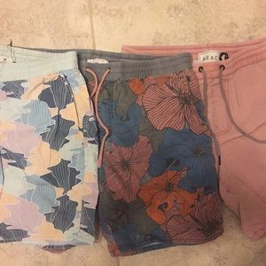 Beach Shorts by Cotton On (3 pairs one price) Med.